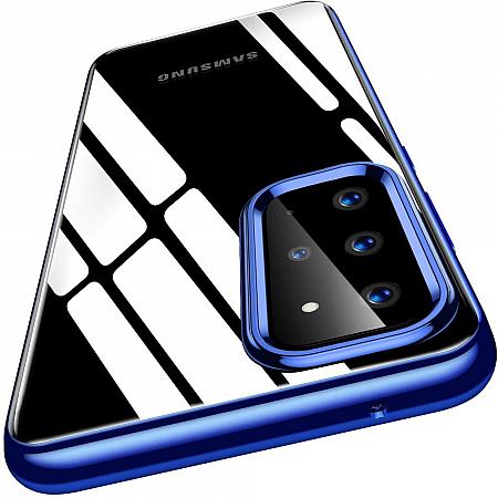 Silicone Coque pour Samsung S20 Couverture de Protection Bleu