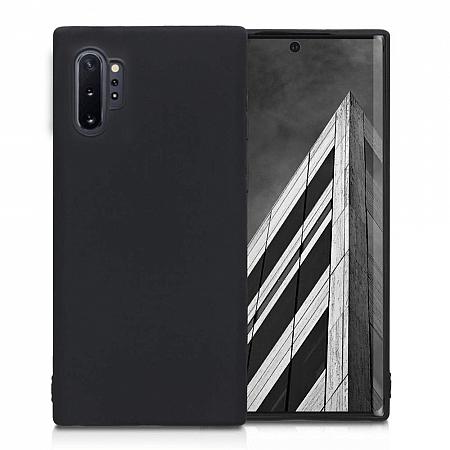 Samsung Note 10 Plus Silikon Case Matt schwarz FR