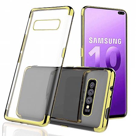 Samsung S10 Plus Silikon Case Gold FR