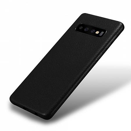 Samsung S10 Leder Silikon Hülle FR