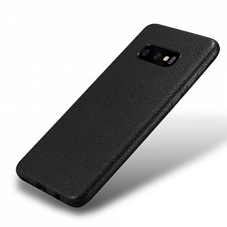 Samsung S10e Leder Silikon Hülle FR