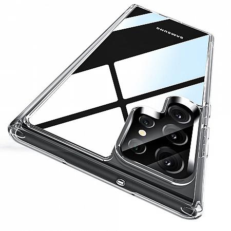 Silicone Coque pour Samsung S24 Ultra Couverture de Protection Transparent